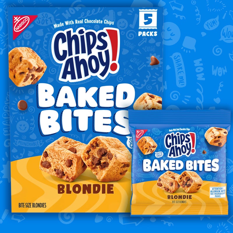 CHIPS AHOY! Baked Bites, Blondie, 5-1.5 oz Snack Packs (5 Bites per Pack) - Image 2